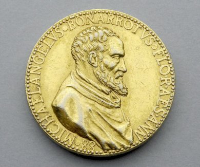 Medaille. Michelangelo. Michael Angelus Bonarrotus.