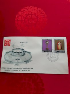 Ersttagsbrief 39. Eucharistischer Kongress 1968 in Bogota - Gratisinserat.ch