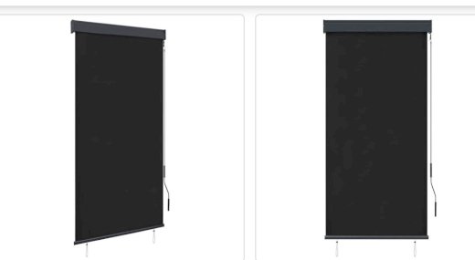 Senkrechtmarkise mit Handkurbel