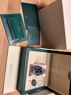 Rolex Datejust 41mm, Full Set, blaues Zifferblatt - Gratisinserat.ch