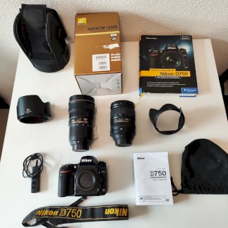 Fast neuwertige Nikon D750 mit Objektive und Tasche - Gratisinserat.ch