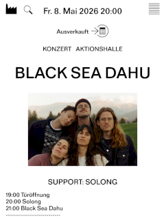 Black Sea Dahu Ticket 8.5.26 Zürich  - Gratisinserat.ch