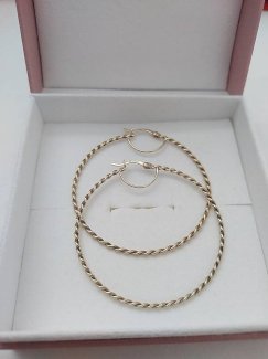 Damen Ohrringe Modern Style aus 925 Silber Vergoldet ! - Gratisinserat.ch