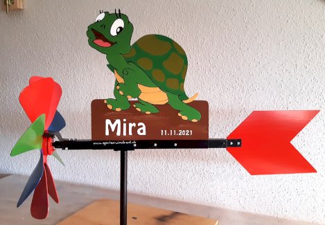 Geburtsanzeige Windrad aus Aluminium, Kugelgelagert  - Gratisinserat.ch