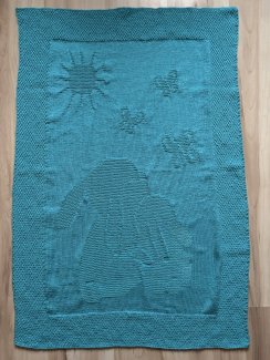 Baby / Kinderdecke „Glücksmoment“