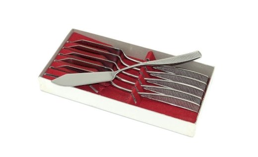 Fischmesser Gravour "Fuchs Helikopter" (selten) NEU