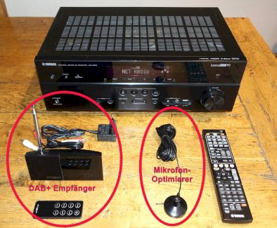 Yamaha RX-V475 AV-Receiver mit Adapter DAB+ Stereo Receiver - Gratisinserat.ch