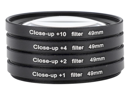 Filter-Set Close-up (+1/+2/+4/+10) 49 mm