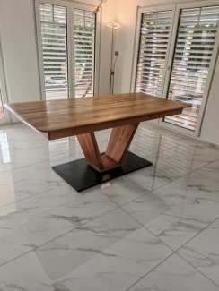 Holz Säulentisch mit Synchronauszug - Gratisinserat.ch