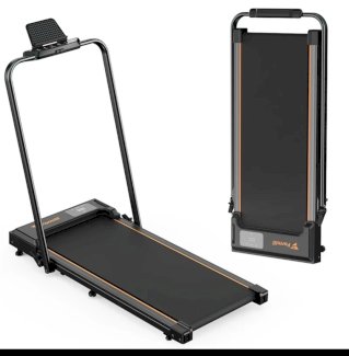Klappbares Laufband, einstellbare Geschwindigkeit bis 10 km/h, automatische Steigung