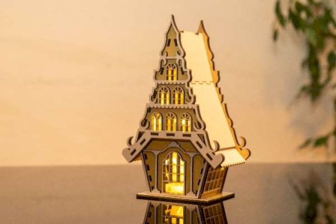 Beleuchtetes Holzhaus Winterzauber - Gratisinserat.ch