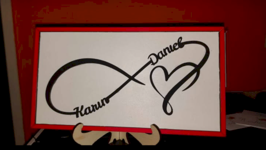 Personalisierte Unendlichkeits-deko mit Namen - Gratisinserat.ch