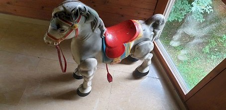 Karussell Pferdefigur 1950er