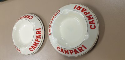 Original Campari Porzelan Aschenbecher - 60er Jahre