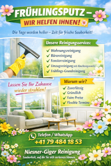 Sauberkeit, die begeistert  - Gratisinserat.ch