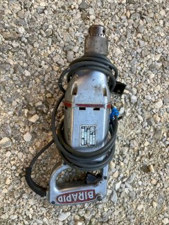 Bohrmaschine 2-Gang, antik