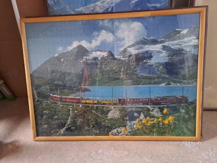 Puzzle Bild "Bernina Pass mit Lago Bianco".