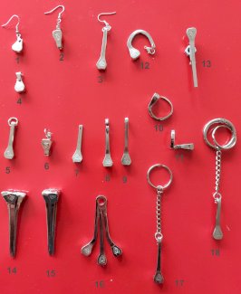 Schmuck aus Hufnägel