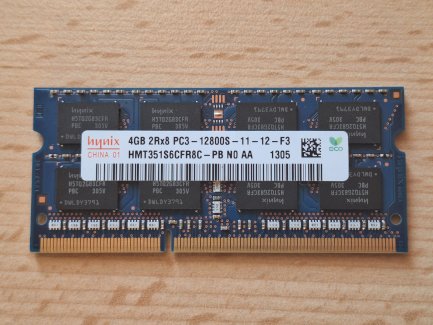Hynix 4GB RAM, DDR3 PC3-12800S SO-DIMM - Getestet! - Gratisinserat.ch