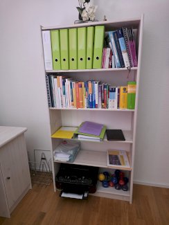Bücherregal echt Kiefer gebeizt
