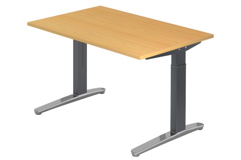 Schreibtisch XB12 120 x 80 cm –Buche Graphit - Gratisinserat.ch