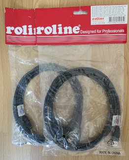2 neue ROLINE USB 2.0 Kabel Typ AM-AF, schwarz, 3m - Gratisinserat.ch