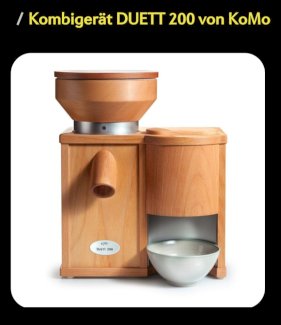 Getreidemühle inkl. Quetscher