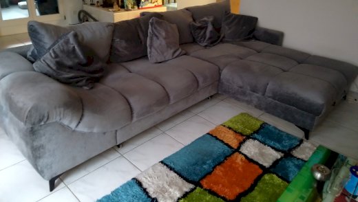 Ecksofa grau / Conforama - Gratisinserat.ch