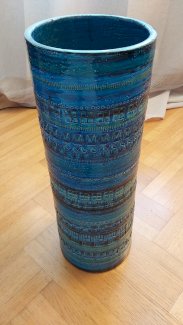 Aldo Londi Bitossi Rimini Blu Vase 737 – Vintage Italien – 50 cm