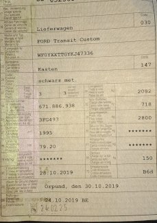 Ford Transit Custom  2019 - Gratisinserat.ch