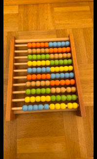 Holz Rechnerschieber Abakus für Kind Lernspielzeug