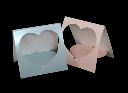 Tischkarten Aufsteller Herz klein 60Stk.