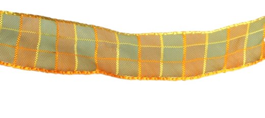 Dekoband kariert orange - Gratisinserat.ch