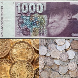 Kaufe gerne alte Schweizer Banknoten und Münzen