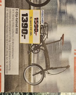 Elektro-Faltvelo Fischer - Gratisinserat.ch