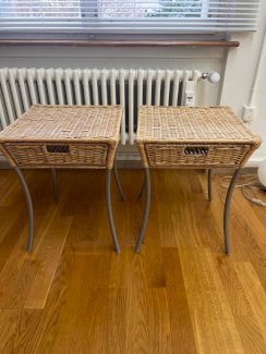 2x Rattan Beistelltisch mit Schublade - Gratisinserat.ch