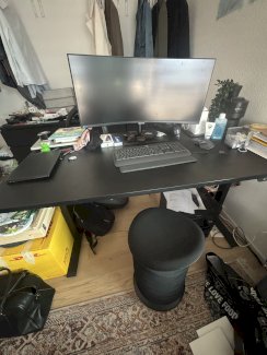 Premium Home-Office Set: Elektr. Stehtisch  + Ergonomischer Sitness Hocker - Gratisinserat.ch