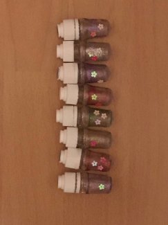 8er Set mini Deko Fläschchen Setzkasten - Gratisinserat.ch