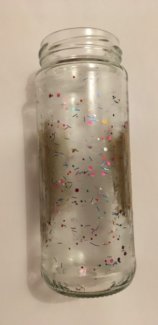 Glasvase farbglitzer und goldfarbe - Gratisinserat.ch