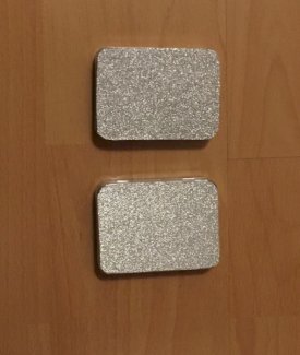 2er Set Deko Box glitzersilber