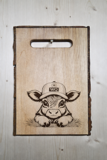 Eichenbrett mit Baumrinde – handgemacht – 30×40 cm - Gratisinserat.ch