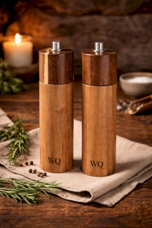 Salz- und Pfeffermühlen Set aus Eiche und Ahorn – handgemacht - Gratisinserat.ch