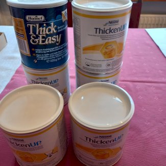 5 Dosen à ca. 200 Gramm Thicken up Pulver