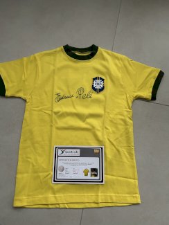 Pele Trikot Brasilien original Signiert Sports UK Zertifikat - Gratisinserat.ch