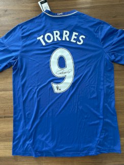 Fernando Torres Original Spielertrikot – Chelsea FC – Signiert mit COA - Gratisinserat.ch