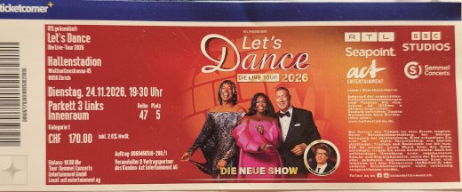 Let\'s Dance - die Live Tour 2026 - Gratisinserat.ch