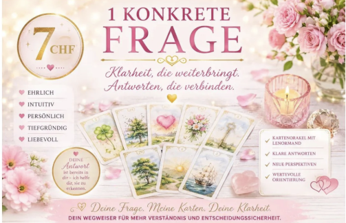 Kartenlegen online – deine 1 konkrete Frage (Lenormand) 7 CHF - Gratisinserat.ch