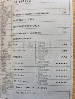 Sachentransportanhänger - Gratisinserat.ch