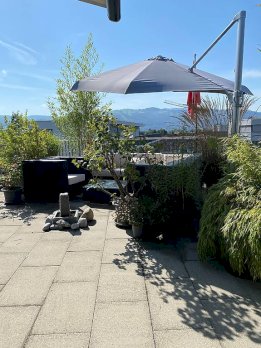 Sonnenschirm TWIST grau Durchmesser 350 cm