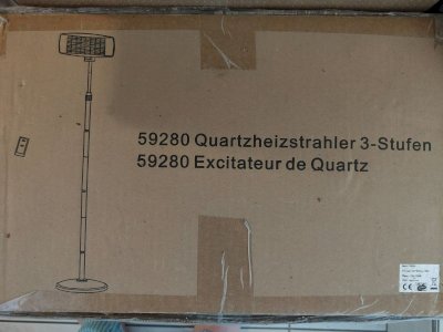 Quartzheizstrahler 3-Stufen